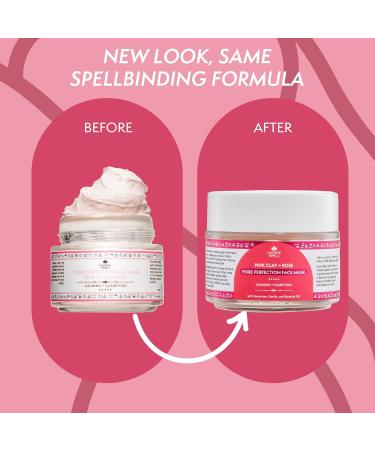 Nature Spell Pink Clay & Rose Pore Perfection Face Mask 100 ml - Clarifies and tightens the pores Transforms dull & tired skin For All Skin Types 100% Vegan Made In The UK - Buy Online on SooperMarket.com