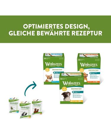 Whimzees by Wellness Stix - Natural Grain-Free Dental Care Snacks for Large Dogs | Monthly Pack of 30 Couch Sticks | Size L - 1 kg (1 Pack) - International Shipping Available - Buy Online on SooperMarket.com