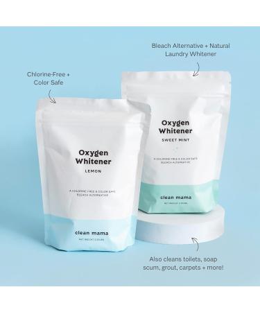 Clean Mama Natural Oxygen Whitener & Stain Remover - 2 Pack (2.53 lbs) - Color-Safe Bleach Alternative - Plant-Derived Powder - Lemon Scent - Buy Online on SooperMarket.com