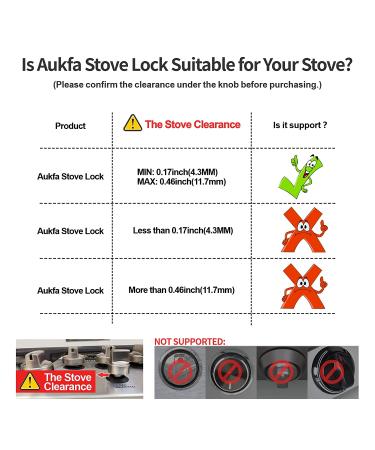Gas Stove Baby Proof Knobs Locks - Aukfa Child Proofing Oven Knob Lock (6 Pack, White) - Buy Online on SooperMarket.com
