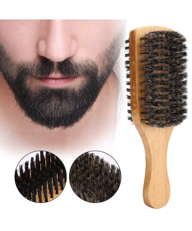 Men's Double-Sided Beard Brush | Multifunctional Shaving & Face Hair Brush for Daily Grooming & Beard Styling - Buy Online on SooperMarket.com