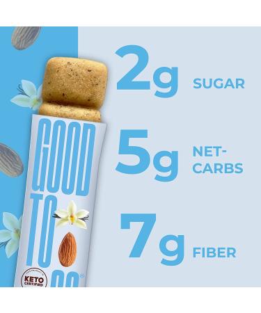 GOOD TO GO Vanilla Almond Soft Baked Bars 9 Pack - Gluten-Free, Keto Certified, Paleo Friendly - Low Carb Snacks - Buy Online on SooperMarket.com