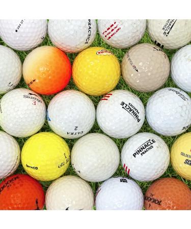 100 Recycled Golf Balls for Men - Hit-Away Bulk Mix in Mesh Shag Bag - Perfect for Practice & Range Hitting - Buy Online on SooperMarket.com
