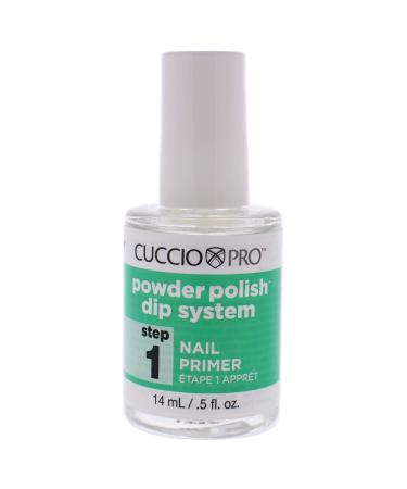 Cuccio Colour Powder Polish Dip System Step 1 - Specially Formulated Resins - Vibrant Finish With Flawless, Rich Color And Durability - Nail Polish Primer - 0.5 Oz