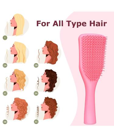 Shinlea Hairbrush - Degrade-Free Styling Brush for Wet & Dry Hair | Reduces Breakage & Eliminates Knots | Perfect for All Hair Types | Pink - Buy Online on SooperMarket.com
