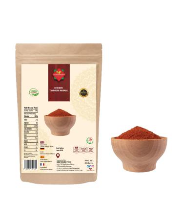 Chicken Tandoori Masala l Premium Quality l 200G The Worldwide Mint's Blend Premium Artisan Spices Mix All Natural & No Artificial Colours Award winning Great Taste Syn free or Low Syn Seasning