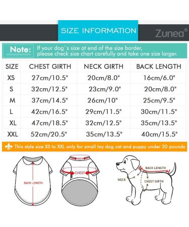 Zunea Striped Dog Shirt for Small Pets - Summer Cotton Tank Top for Dogs & Cats Soft Vest for Chihuahuas - Size L (1 Pack) - Buy Online on SooperMarket.com