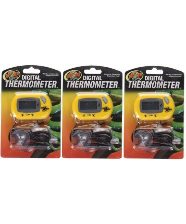 (3 Pack) Zoo Med Digital Terrarium Thermometers