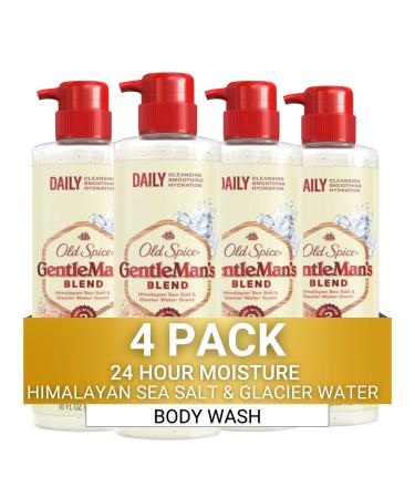Old Spice Gentleman's Blend Exfoliating Body Wash Himalayan Sea Salt 18oz (Pack of 4)