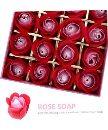 ABOOFAN 3 Boxes Rose Soap Christmas Floral Scented Rose Body Soap Floral Scented Bath Soap Scented Soaps Artificial Rose Petals Rose Body Box Wedding Mother - Buy Online on SooperMarket.com