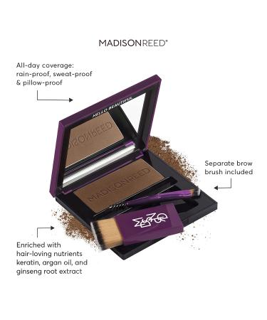 Madison Reed Terra Medium Brown Root Touch Up + Brow Filler - 0.13 oz - Instant Gray Coverage - Temporary Concealing Powder - Buy Online on SooperMarket.com
