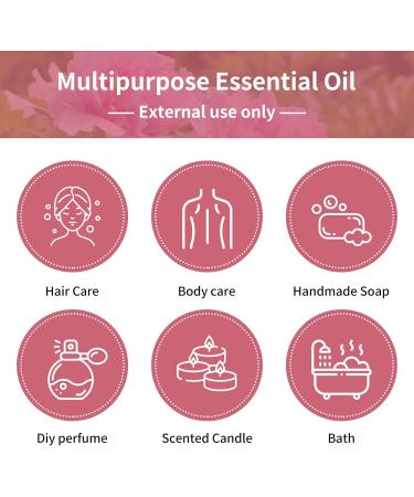 Peony Essential Oil 10ml - 100% Pure Organic Fragrance Oil for Aromatherapy, Diffuser, Candle Making, Soap Making - Brown Bottle - Pack of 1 - Buy Online on SooperMarket.com