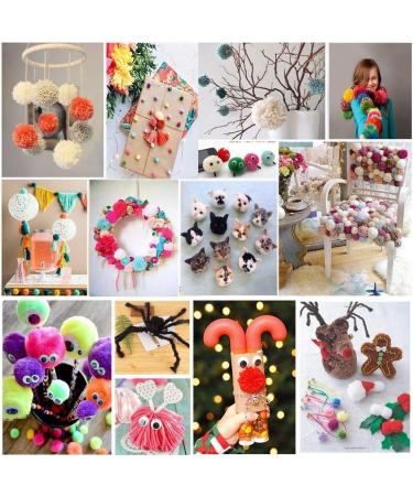 8pcs Frame Loom Kit with 4 Pom Pom Maker & Knitting Wool - Round/Square Looms Craft Kit - Instructions Included - Buy Online on SooperMarket.com