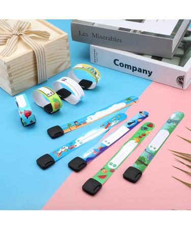 20 PCS Child Safety Wristband Bracelets - Reusable and Waterproof ID Bands for Boys and Girls | Adjustable Anti Lost Bracelets for Outdoor Activities - Buy Online on SooperMarket.com