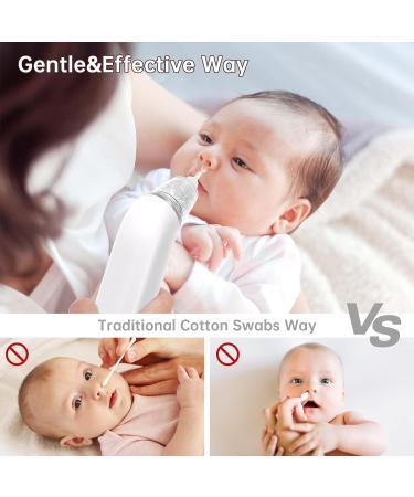 MYPIN Electric Nasal Aspirator for Baby with Music and Light Soothing Function - Adjustable Suction Level and 3 Silicone Tips Included - HT0078-Gray - Buy Online on SooperMarket.com