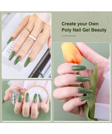 Aokitec 60ml Diamond Green Nail Extension Gel | UV Polish for DIY & Salon Use | Acrylic False Nails & Nail Design - Buy Online on SooperMarket.com