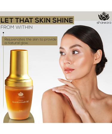 Shankara Kumkumadi Tailam Oil for Face 18ml - Ayurvedic Saffron Kumkumadi Glow Oil - Nighttime Manjish Elixir - Hydrating Facial Oil for Dry Skin - Buy Online on SooperMarket.com