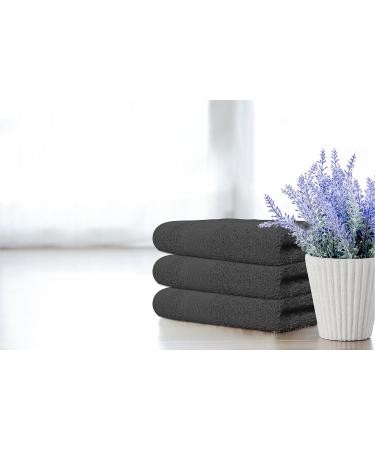 Softolle Premium Wash Cloths - Pack of 12 Luxury 100% Combed Ring Spun Cotton Face Towels - Ultra Soft & Highly Absorbent - 13 x 13 Inches - Grey - Buy Online on SooperMarket.com