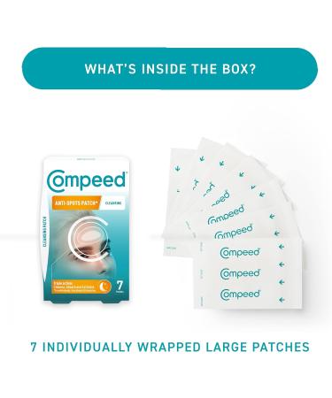 Compeed Anti-Spots Cleansing Patch - Overnight Hydrocolloid Pimple Patches - 7 Patches - Buy Online on SooperMarket.com