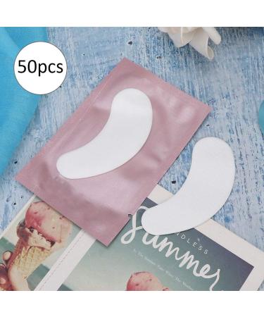 50 Pair Lint-Free Eye Masks for Eyelash Extensions - Hydrogel Eye Pads Anti-Aging Gel Patches (Pink) - Optimal Comfort and Performance - Buy Online on SooperMarket.com