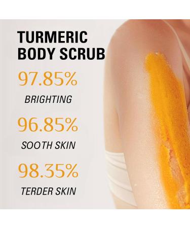 Turmeric Body Scrub Turmeric Scrub with Vitamin C Natural Face Exfoliator Scrub Exfoliating Body Scrub With Turmeric Turmeric Body Scrub For Neck Armpit Back Skin Care Scrub 150G/5.29OZ - Buy Online on SooperMarket.com