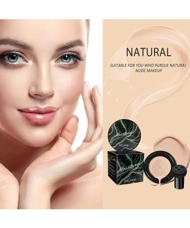 iGuzvaw Mushroom Head Air Cushion CC Cream - Long-Lasting Moisturizing BB Cream & Concealer for All Skin Types (Natural) - Buy Online on SooperMarket.com