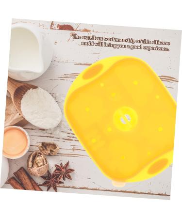 Alipis Baking Tools Silicone Molds Decorative Food Mold Ice Cube Tray Baby Food Mold Pudding Mold Flexible 15X12X3cm Yellow - Buy Online on SooperMarket.com