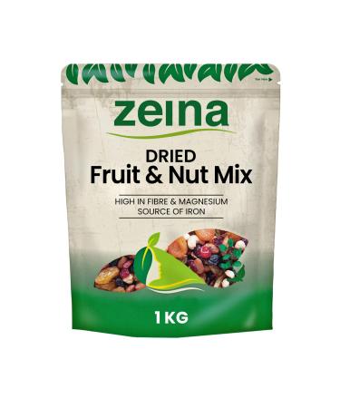 Zeina Succulent Dried Fruit and Nut Mix (1Kg) - Premium Quality Healthy Snacks with Jumbo Flame Raisins Apricots Cranberries Almonds Cashews and Pistachios Suitable for Healthy Vegan Diets