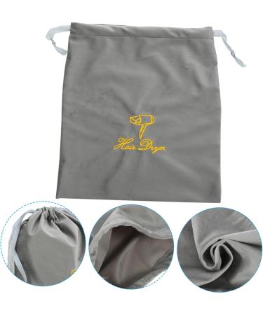 HAPINARY Travel Drawstring Bag Hair Tool Travel Bag Grey Fabric Bag for Hair Dryer - Buy Online on SooperMarket.com