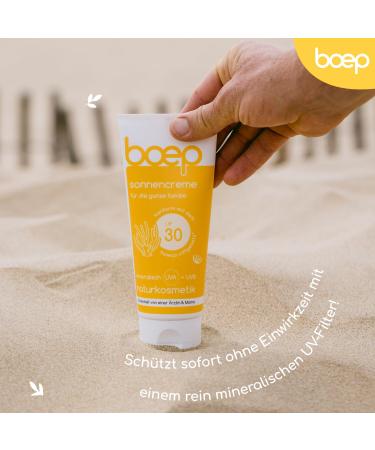 Boep Sunscreen LSF30 | Mineral Sun Protection for Babies & Adults | Vegan & Chemical-Free | Zinc Oxide | Family-Safe 200ml - Buy Online on SooperMarket.com