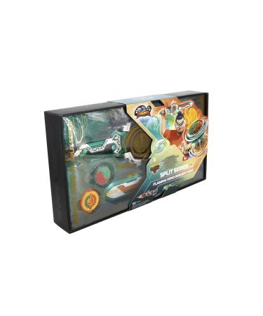 Infinity nado roundabout for children metal toys boys battle tops roundabout launcher toys boys beyblade nado spinning tops boys from 5 years split series - flaming wind dragon tiger