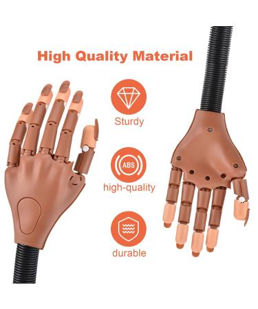 MEKK Nail Practice Hand Kit with Nail Files and Tools - Flexible Nail Training Hand for Acrylic Nails - Buy Online on SooperMarket.com