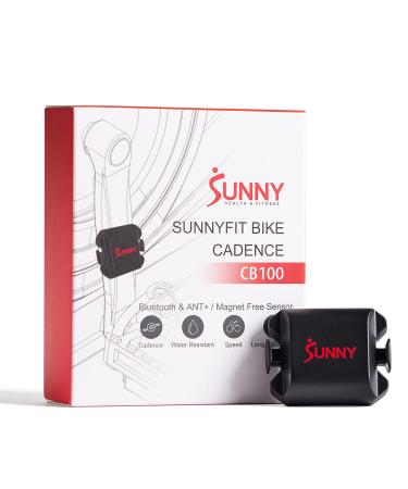 Sunny Health & Fitness Exercise Cycling 2-in-1 Cadence / RPM + Speed Sensor for Indoor or Outdoor Bikes - CB100