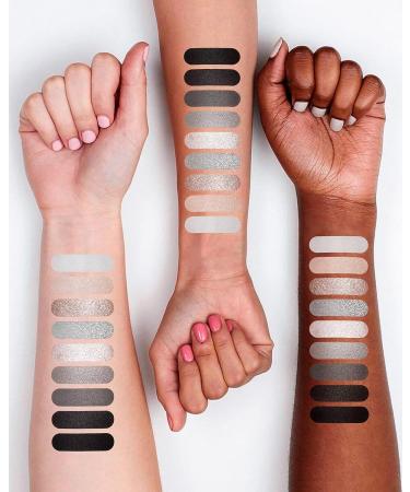 Maki Yika Black Grey Smoky Eyeshadow Palette - 9 High Pigmented Colors for Long Lasting Goth Look - Buy Online on SooperMarket.com