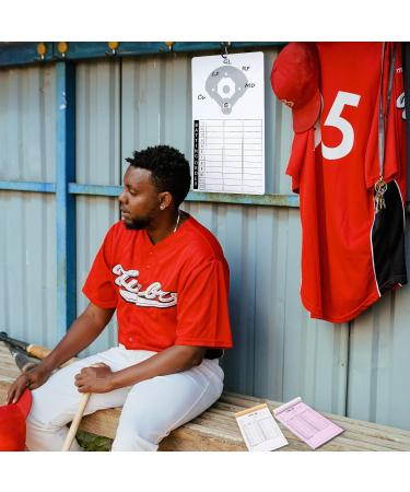 Eersida Baseball Coaches Clipboard & 24 Pack Softball Lineup Cards Dry Erase Coach Board Referee Marker Boards Cards for Gift - Buy Online on SooperMarket.com