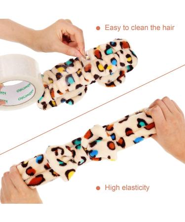 3 Pieces Microfiber Bowtie Headbands Bowknot Elastic Hair Band Adjustable Makeup Headbands Wash Spa Yoga Sports Shower Facial Hair Band for Girls Women (Classic Patterns) - Buy Online on SooperMarket.com