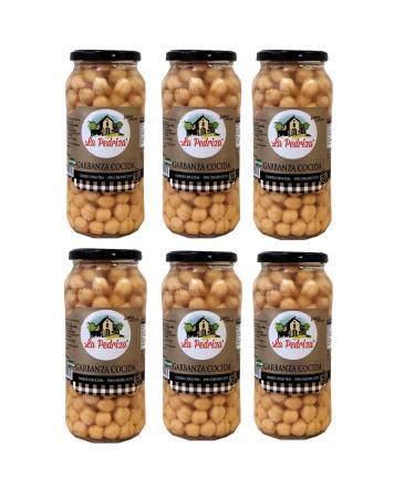 Spanish Cooked Chickpeas - Garbanzos - Pack of 6 x 560gr