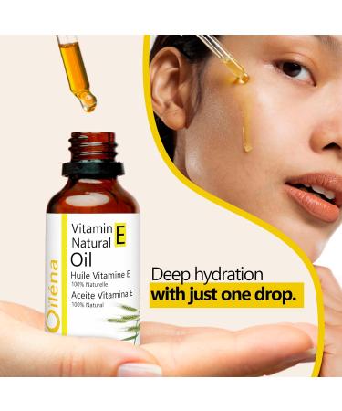 Vitamin E Oil (tocopherol) 100% natural Vegan Anti Aging Face Care Waterproof make-up remover Body and Hair Nails and Cuticles Repairing Moisturizer for Hands (1000 ml) - Buy Online on SooperMarket.com