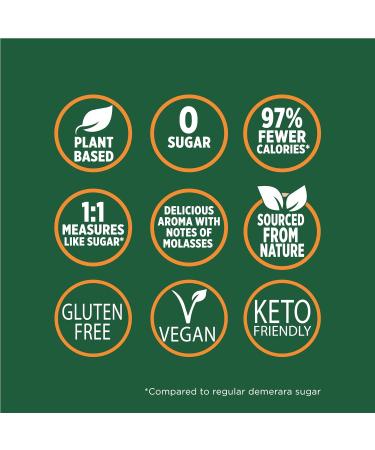 Pure Via Demerara Sugar - Alternative with Erythritol and Stevia Vegan and Keto Friendly - 2 x 200g - Buy Online on SooperMarket.com