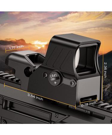 MidTen Red Green Dot Sight 4 Reticles | Reflex Sight Quick Detach Mount 20mm Rail - Buy Online on SooperMarket.com