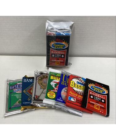 100 Vintage Baseball Cards in Old Sealed Wax Packs - Perfect for New Collectors