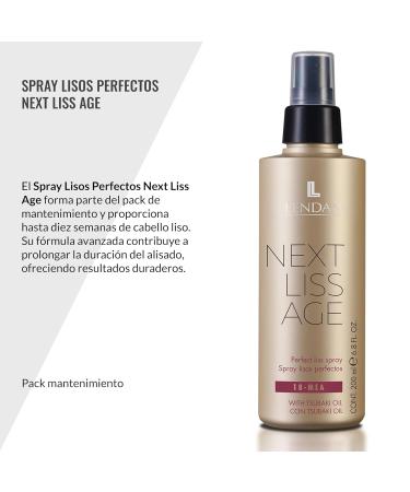 LENDAN - Perfect Straight Spray - Next Liss Age - 200 ml - Heat Protector for Hair - Keeps Hair Straight for Up to 10 Weeks - Seals Cuticles - Anti-Frizz - Paraben-Free - Buy Online on SooperMarket.com