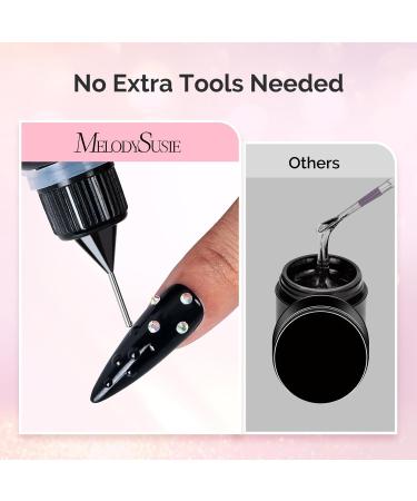 Buy MelodySusie Rhinestone Nail Glue - Strong Gel Adhesive for 3D Nail Designs (2 * 0.42 Fl Oz) - Perfect for Nail Gems and Rhinestones - Buy Online on SooperMarket.com