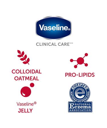Vaseline Eczema Calming Hand & Body Cream Lotion for Dry Skin - Unscented Clinical Care with Colloidal Oatmeal - 6.8 oz (Pack of 2) - Buy Online on SooperMarket.com