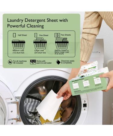 Orighty Eco-Friendly Laundry Detergent Sheets - Fresh Linen Scent 60 Count | Hypoallergenic & Portable | 120 Loads - Buy Online on SooperMarket.com