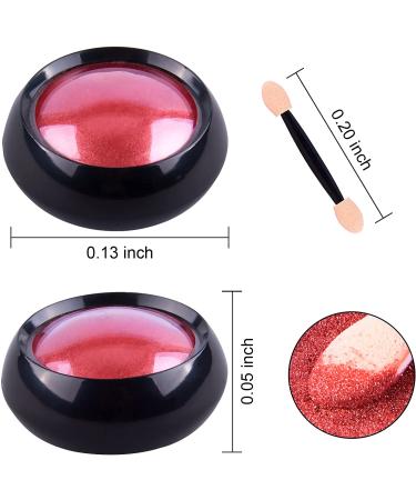 Duufin 22 Color Chrome Nail Powder Set - Metallic Mirror Effect & Holographic Aurora with 22 Eyeshadow Sticks - Buy Online on SooperMarket.com