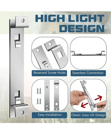 Fdit 2 Sets Bird House Hanger Bracket for Securing Bird Houses Galvanized Steel Mounting Bracket EasilyFeeders Nesting Boxes - Buy Online on SooperMarket.com
