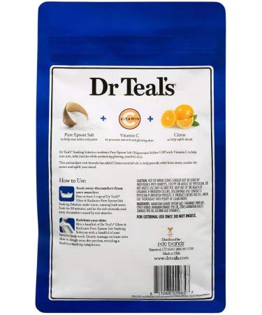 Dr. Teal's Pure Epsom Salt Bath Soaking Solution Gift Set - Lavender & Citrus Essential Oils - 6 lbs Total - Treat Sore Muscles - Home Spa Experience - Buy Online on SooperMarket.com
