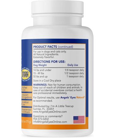 Angels' Eyes Chicken Formula Tear-Stain Remover for Dogs 75 g 75 g (Pack of 1) - Buy Online on SooperMarket.com