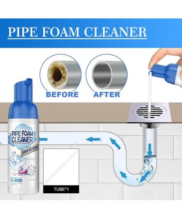 Yugouclean - Yugou Drain Cleaner Get out Foaming Drain Cleaner Powerful Pipe Dredging Agent Sink Drain Cleaner Toilet Bowl Clog Remover All-purpose Sink Drain Cleaner Foam for Kitchen Toilet - Buy Online on SooperMarket.com